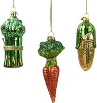 Kalėdinis žaisliukas Vegetable, stiklinis, 3 rūšių