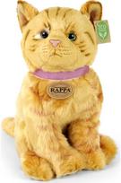 Pliušinis žaislas ruda katė su rožiniu antkakliu, 25 cm, ECO-FRIENDLY