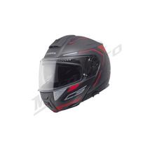 Atverčiamas šalmas Schuberth C5 Omega Juoda / Raudona