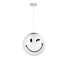 ONLI - Vaikiškas pakabinamas šviestuvas ant laido SMILEY 1xE27/15W/230V balta