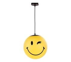 ONLI - Vaikiškas pakabinamas šviestuvas su laidu SMILEY 1xE27/15W/230V geltonas