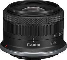 "Canon" RF-S 18-45 mm F4.5-6.3 is STM fotoaparato objektyvas (suderinamas su EOS R sistemos fotoaparatu, 4 lygių vaizdo stabilizatorius, rankinis režimas, STM varikliukas, skirtas tiksliam fokusavimui), juodas