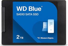 "WD Blue SA510" SATA 2TB 2,5 colių SSD diskas (skaitymas iki 560MB/s, įrašymas iki 520MB/s, atnaujinimas kompiuteriui/nešiojamajam kompiuteriui, "Western Digital SSD Dashboard")