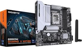 GIGABYTE B860M Gaming X WIFI6E pagrindinė plokštė - "Intel Core Ultra" procesoriai, 8+1+2+2+2 fazių VRM, iki 9200 MHz DDR5, 1xPCIe 5.0 + 1xPCIe 4.0 M.2, 2.5GbE LAN, WiFi 6E, USB 4