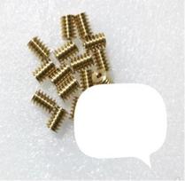 LLBOGRGGN 1PC 0,5 modulis 10 mm ilgio 2,98 mm skylės skersmens varinis sliekas verpstės pavara 2,3 mm 3 mm veleno