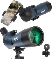 Spektiv, Ultra HD 25-75 x 70 Teleskop, Dual-Fokussierung, ED, wasserdichtes Zielfernrohr, FMC-Objektiv, BAK4-Prisma mit Tragetasche, Stativ für Zielschießen, Jagd, Vogelbeobachtung, Wildtierlandschaft