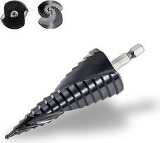 TINMAGI HSS žingsninis grąžtas metalui, kūginis grąžtas TiAlN kobaltas, M42 kobalto nulupamas grąžtas, skersmuo 4-32 mm, dvigubos spiralės žingsninis grąžtas, 15 žingsnių kūginis grąžtas nerūdijančiam plienui, kietajam metalui, medienai, plastikui