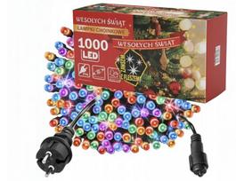 66 metrų ilgio spalvota girlianda 1000LED flash