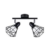 Sollux Lighting lubinis šviestuvas Artemis 2, juodas
