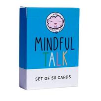 MINDFUL TALK šeimos kortų žaidimai: Smagus ir įtraukiantis būdas suartinti šeimą praktikuojant sąmoningumą balta