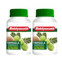 Baidyanath Triphala Guggulu Tabletės, 2 pakuotės | Ajurvedinis žolelių mišinys kasdieniai virškinimo gerovei ir vidinei pusiausvyrai | 80 tab