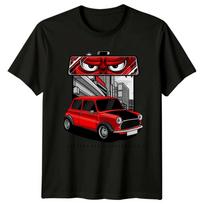 Raudoni Mini Cooper Klasikiniai Automobiliai Automobilių Vyriški Marškinėliai Moteriški Marškinėliai Grafinis Viršus XL