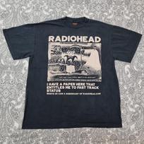 Radiohead Vintažiniai Grupės Marškinėliai Greito Sekimo Būsena Grafika Albumo Spaudinys M