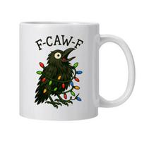 Yousheng Personalizuotas F-Caw-F Vištos Puodelis 15oz Keraminis Kavos Puodelis Juokingas Gaidžio Ūkio Gyvūnas Humoro Puodelis Daugkartinio Naudojimo Indaplovėje ir Mikrobangų Krosnelėje Saugus Indas M