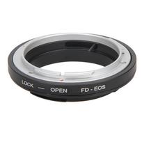 FD-EOS tvirtinimo adapterio žiedas Canon FD objektyvui į EF skirtą EOS tvirtinimo kamerai, vaizdo kamerai, skaitmeninių dalių pakeitimas juoda