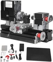 "ViaGasaFamido" didelio našumo metalo tekinimo staklės 12VDC 60W 12000RPM Micro Lathe Didelio našumo metalo tekinimo staklės su gręžimo laikikliu, skirtos apdirbti galingas metalo tekinimo stakles