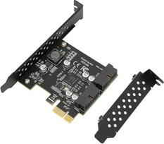 ciciglow PCIE USB 3.2 išplėtimo plokštė Greitaeigė USB 3.2 Front GEN1 dviejų prievadų stovas (19PIN juoda plokštė)