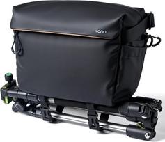 llano fotoaparato krepšys per petį DSLR / veidrodiniams fotoaparatams, kompaktiškas kryžminis fotoaparato krepšys su reguliuojamu dirželiu, skirtas "Canon", "Nikon", "Sony" veidrodiniams fotoaparatams, talpinantis 1 fotoaparatą, 2 objektyvus ir priedus