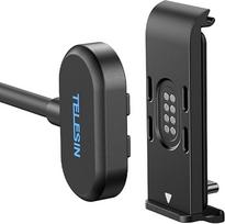 TELESIN magnetinis šoninis dangtelis su įkrovimo atvartu ir maitinimo laido rinkiniu, skirtas "GoPro Hero 13", "Hero 12", "Hero 11", "Hero 11", "Hero 10", "Hero 9 Contacto" vandeniui ir sniegui atsparus įkrovimo laikiklis, skirtas "GoPro" priedams