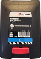 Würth Zebra Premium metalinių grąžtų rinkinys 1,0-10,0 x 0,5 mm skersmens HSS DIN 338 tipas RN 130° 19 dalių sukamųjų grąžtų rinkinys