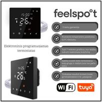 Elektroninis programuojamas termostatas FEELSPOT WTH22.16 NEW Black WiFi Tuya