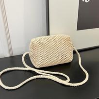 Vasarinė nauja madinga šiaudais pintas krepšys per petį crossbody mažas kvadratinis krepšys moteriškas krepšys palaiko mišrią partiją