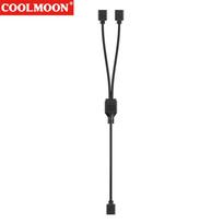 ARGB Multi Skirstytuvas 5V 3PIN Jungtis 1 į 2/3/4 Korpuso Ventiliatorių Skirstytuvas Sinchronizacija Atsparus Tempimui PC LED Juostai Ventiliatoriams 1 to 2 juoda