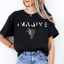 „Imagine Dragons“ išblukimo stiliaus marškinėliai, „Imagine Dragons“ marškinėliai su viršutiniais marškinėliais 2XL