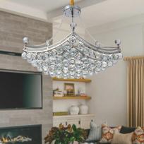 Modernus paprastas svetainės krištolinis sietynas Diameter 53cm-4 headlamps auksas