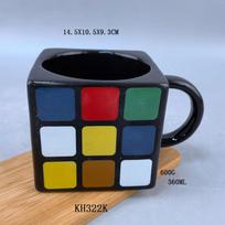 Tetrio Puodelis Rubiko kubo Puodelis Kūrybinis Rubiko kubo formos Puodelis Rubiko kubo Keramikinis Puodelis Kūrybinis Puodelis 401-500ml