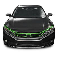 2016-2020 m. Honda Civic viršutinės priekinio buferio grotelių apdailos apsauginės lipdukų rinkinys