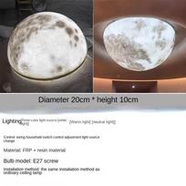 Mėnulio lempa Lubų lempa Planetos lempa Įgaubtas pusrutulis Mėnulio lempos apdaila Diameter 20cm