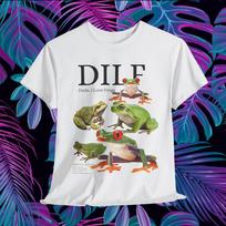 DILF Vaikinas Aš Myliu Varles marškinėliai Juokingi Memai Naujoviškas medvilninis unisex juodas baltas mylėtojas 3XL