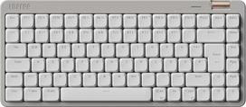 "Flow Lite84" žemo profilio mechaninė klaviatūra (vokiškas išdėstymas QWERTZ) - belaidė "Bluetooth/2.4G"/kabelinė, keičiama su "Specter" linijiniais jungikliais, įkraunama - skirta "Win&Mac" (marmurinė pilka)