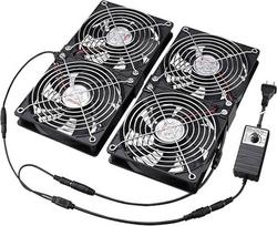 "Wathai" 4 x 120 mm ventiliatoriai, skirti GPU kalnakasybos įrenginiams, serverių spintoms su 220-240 V greičio reguliatoriumi ir dideliu oro srautu, skirti "pasidaryk pats" aušinimui, AV spintoms, televizoriams, maršrutizatoriams, garso stiprintuvams ir
