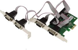 KALEA-INFORMATIQUE PCI Express PCIe serijinio RS232 valdiklio kortelė su 4 prievadais ir ASIX AX99100 mikroschemų rinkiniu su žemo ir aukšto profilio kampais