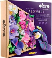 KKūrybinis 3D modelinio rinkinys OKTO Wood & Craft DIY Flowers Inspiration, 21 x 21 cm