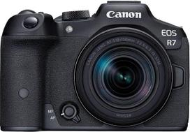 "Canon EOS R7" veidrodinis fotoaparatas + RF-S 18-150 mm F3.5-6.3 is STM objektyvas (DSLR patobulinimas, hibridinis fotoaparatas, 4K/30p vaizdo įrašymas, iki 15 B/s, "WiFi") Juoda