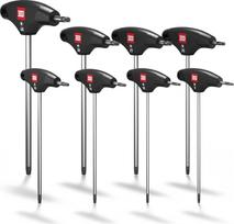 "TORX®" T formos rankenų atsuktuvų rinkinys iš 8 dalių TX9-40 su "HybridTouch", pagamintas Vokietijoje (INBUS® 74124)