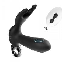 Prostatos masažuoklis Dual Tapping Anal Vibrator, juodas