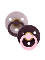 BIBS Čiulptukas Round, 2 vnt.(Dusky lilac/Plum) 6+mėn