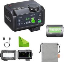 "Godox iT30Pro-S" mini fotoaparato blykstė TTL automatinės ekspozicijos kišeninė blykstė, 1/8000 s greita sinchronizacija, įmontuotas 900 mAh akumuliatorius, spalvotas jutiklinis ekranas, suderinama su "Sony" fotoaparatais (juoda)