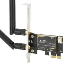 3000Mbps WiFi 6, AX200 5G 2.4G Dual Band PCI Express belaidžio tinklo kortelė su 2× antena Win 10 (64bit) Linux Linux Chrome 5G Bluetooth 5.1 Bluetooth 5.1