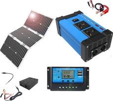 4000-W-Off-Grid-Solarpanel-Kit mit wasserdichtem 60-W-Panel und 30-A-Laderegler for Camping und den Einsatz im Freien(110V)