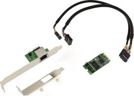 KALEA-INFORMATIQUE M2 M.2 NGFF PCIe B M raktinė kortelė 2.5 Gigabit RJ45 LAN Ethernet 10 100 1000 1G 2.5G su "Intel I225" mikroschemų rinkiniu