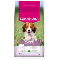 EUKANUBA Puppy Small/Medium Lamb  and  Rice - sausas maistas šunims - 3kg