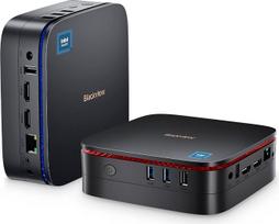 "Blackview Mini PC MP60", "Windows 11" mini kompiuteris su 16GB DDR4 RAM 512GB M.2 SSD. Gen N5095 stalinis kompiuteris, mini žaidimų kompiuteris, 4K HD Dual HDMI, Gigabit Ethernet, juodas