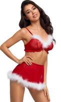 Cottelli Lingerie Starla raudona liemenėlė ir sijonas - S/M
