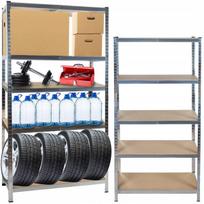 Tvirtas metalinis stelažas MALATEC 180x90x40 cm, 5 lentynos, 875 kg – garažui