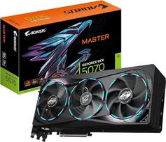 "Gigabyte Aorus GeForce RTX 5070 Master 12G" vaizdo plokštė - 12GB GDDR7, 192 bitų, PCI-E 5.0, 2715 MHz branduolio taktinis dažnis, 3 x DP 2.1a, 1 x HDMI 2.1b, NVIDIA DLSS 4, GV-N5070AORUS M-12GD